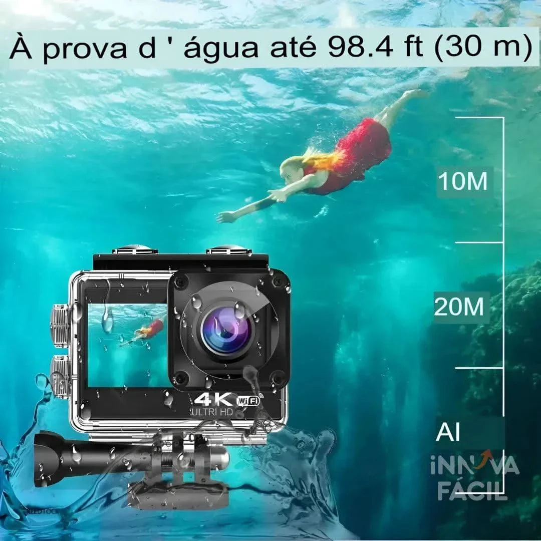 Câmera GoAction 4K para Esportes Radicais | Innova Fácil
