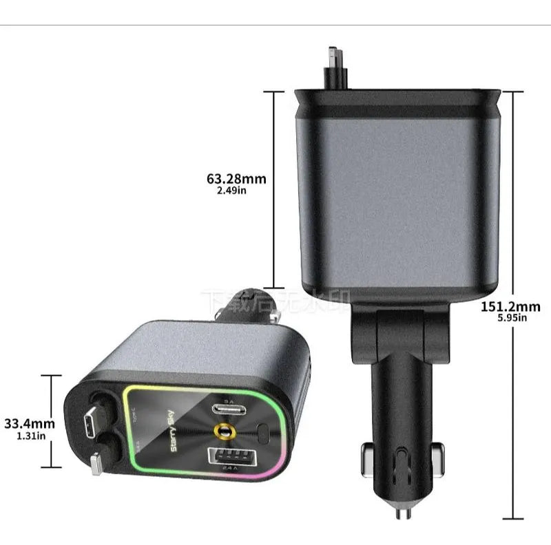 Carregador Turbo Retrátil 4 em 1 - SmartPower