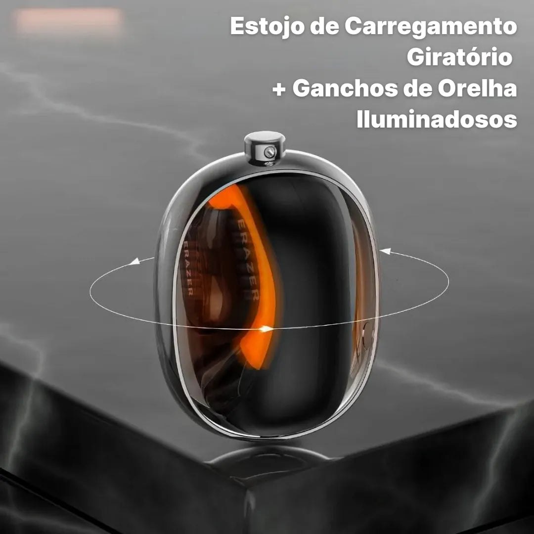Fone Tradutor Bluetooth Erazer Tradução em Tempo Real, Open-Ear | Innova Fácil