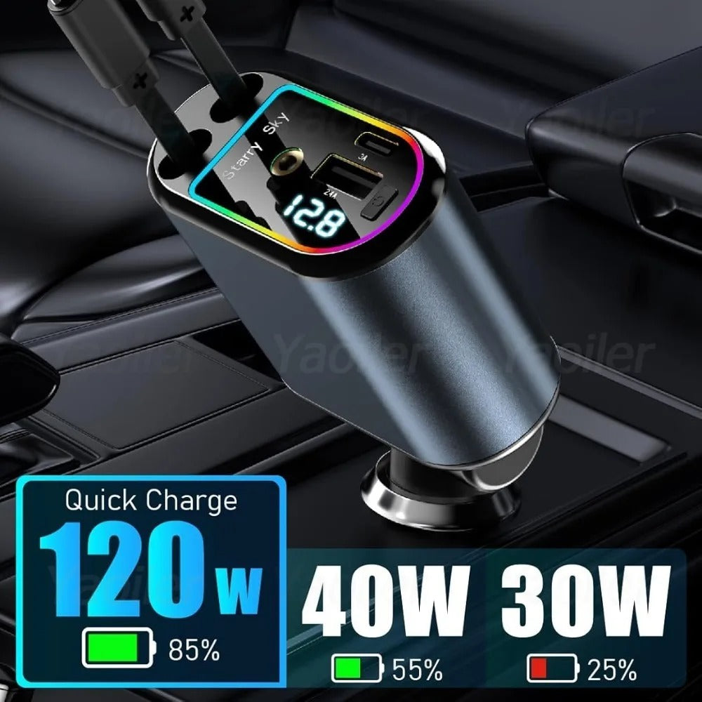 Carregador Turbo Retrátil 4 em 1 - SmartPower