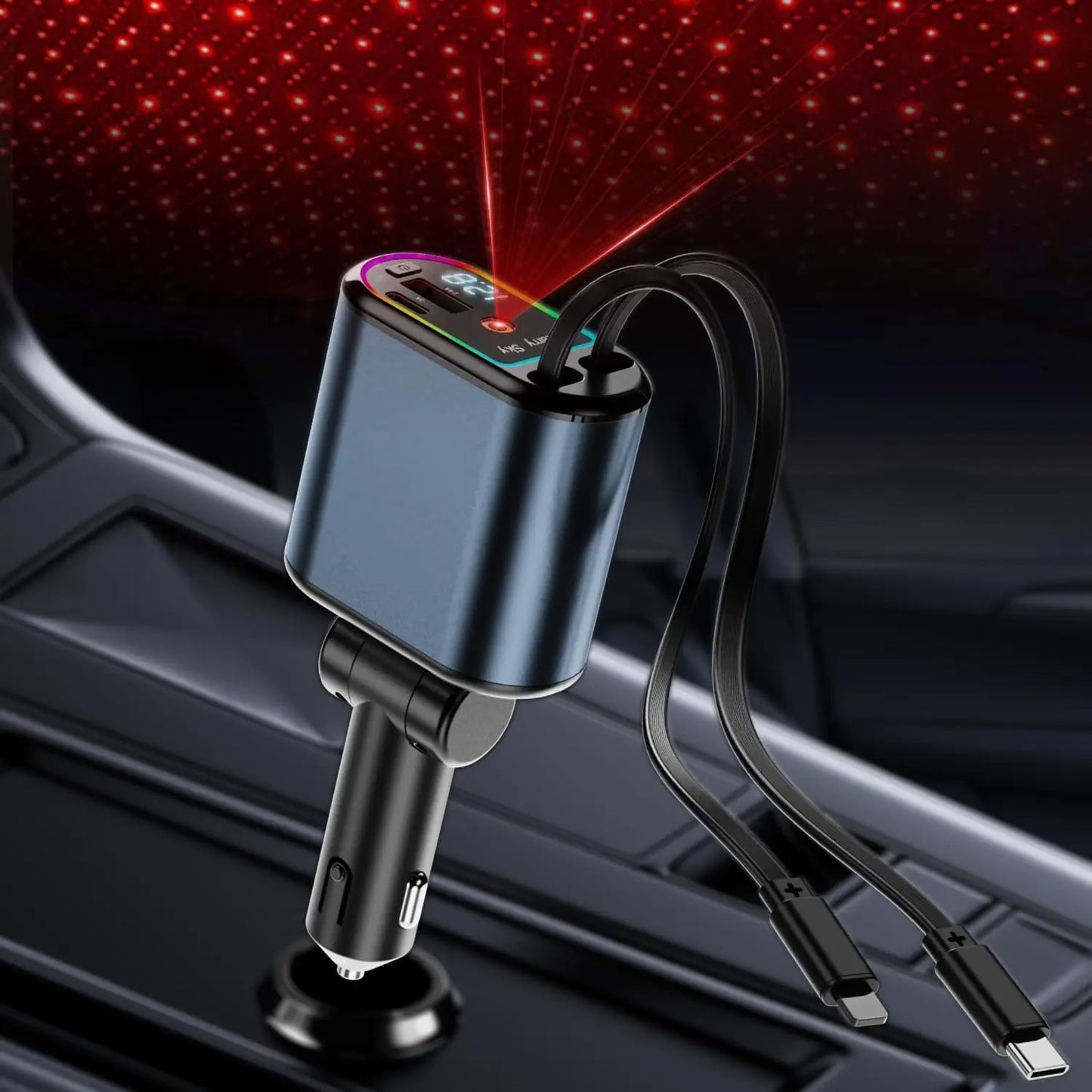 Carregador Turbo Retrátil 4 em 1 - SmartPower
