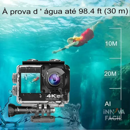 Câmera GoAction 4K para Esportes Radicais | Innova Fácil