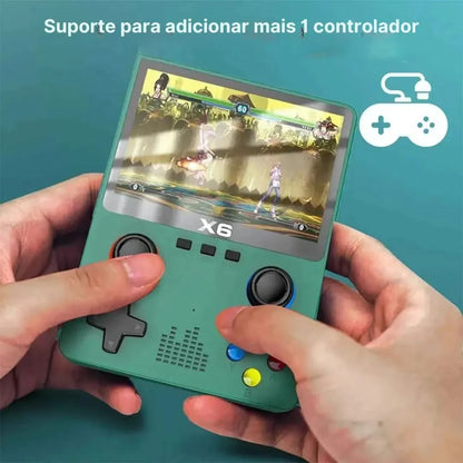 Console RetroMax X6 10.000 Jogos Tela IPS 3.5” | Innova Fácil