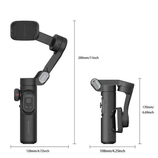 Estabilizador Portátil Com Controle De Zoom E Rastreamento Ativo | Innova Fácil
