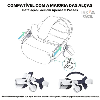 Fone BOBOVR A2 Com Amplificador Integrado Para Meta Quest 2 | Innova Fácil