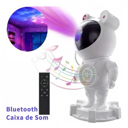 Projetor De Luz Astronauta – Galáxia Brilhante E Atmosfera Incrível | Innova Fácil