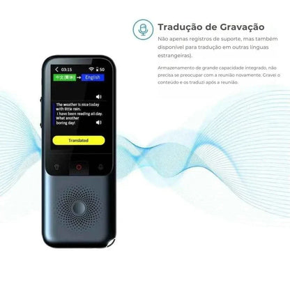 Tradutor Portátil Inteligente – Tradução De Voz E Texto Em 138 Idiomas | Innova Fácil