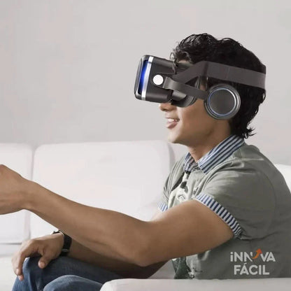 Óculos VR IMXA 3D – Realidade Virtual com Som Estéreo e Visão 360° | Innova Fácil